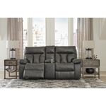 Willamen Quarry Reclining Loveseat with Console-3