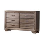 Kauffman Washed Taupe 6 Drawer Dresser 204193 By Coaster