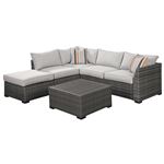 Cherry Point Grey 4 Piece Outdoor Sectional Set P301-070 By Ashley Signature Design