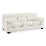Donlen White Leatherette Sofa 59703 By Ashley Signature Design
