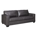 Morelos Grey Leather Queen Sofa Sleeper 3450339 By Ashley Signature Design