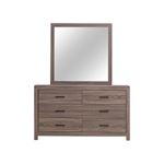 Brantford Barrel Oak Square Dresser Mirror 20704-3