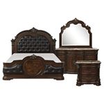 Antoinetta Cherry Queen 4pc Bedroom Set 1919K-EK*4 by Homelegance