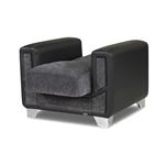 Mondo Modern Grey Fabric Chair Mondo Modern Chair - Grey by CasaMode 3