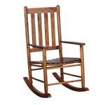 Annie Golden Brown Wood Rocking Chair 609457 By Coaster