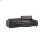 A973 Slate Grey Leather Sofa by JM Furniture