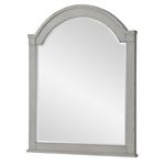 Belhaven Beveled Arched Dresser Mirror in Weathered Plank Finish Wood By Legacy Classic