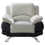 Modern 117 Two Tone Grey and Black Chair By BH Designs