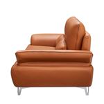 ESF 1810 Modern Orange Leather Sofa Side