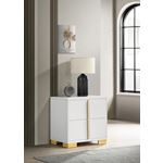 Marceline White 2 Drawer Nightstand 222932-3