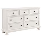 Laurelin White 7 Drawer Dresser 1714W-5 By Homelegance