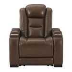 Man-Den Mahogany Power Recliner Chair Front