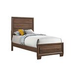 Brandon Warm Brown Twin Panel Bed 205321T  By Coaster