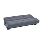 Soho Grey Leatherette Convertible Sofa Bed with-3