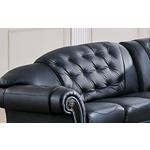 Apolo Black Sectional Detail 2