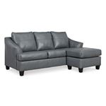 Genoa Steel Leather Sofa Chaise 47705 By Ashley Signature Design