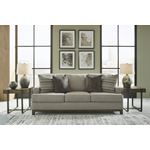 Kaywood Granite Fabric Sofa with Wood Trim 5630-3