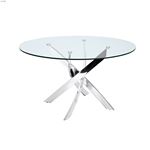 Galaxy Clear Glass Dining Table 1