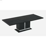 Valentina Modern Grey Lacquer Extendable Dining Ta