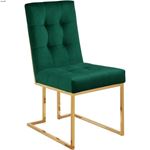 Pierre Green Upholstered Tufted Velvet Dining Ch-3