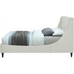 Eva Cream Velvet Upholstered Bed-3