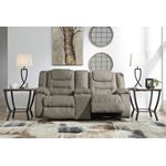 McCade Cobblestone Reclining Loveseat with Cons-3