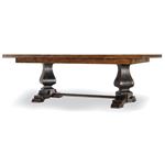 Sanctuary Refectory Dining Table Two Tone Ebony and Driftwood By Hooker Furniture