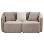 Townsend Latte Chenille Rolled Arm Loveseat 504-3