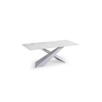 Modern 6046 White Ceramic Top Coffee Table By ESF Furniture