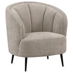 Ellorie Beige Channel Back Curved Chair 504839 By Coaster