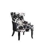 Trea Black and White Cowhide Pattern Accent Chair 902169 By Coaster