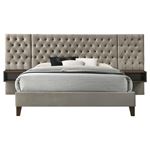 Marley Tufted Platform Bed with Headboard Panels 300833 By Coaster