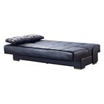 Soho Black Leatherette Convertible Sofa Bed wit-3