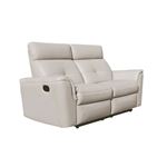 Modern White Italian Leather Love Seat 8501 By ESF Furniture