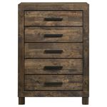 Coaster Woodmont Brown 5 Drawer Chest 222635 3