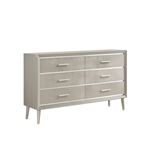 Ramon Metallic Sterling 6 Drawer Dresser 222703 By Coaster