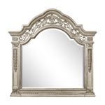 Catalonia Traditional Platinum Gold Arched Mirror 1824PG-6 By Homelegance