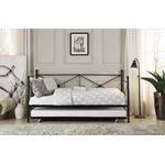 Jones Black Metal Daybed with Trundle 4964BK-NT by