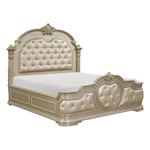 Antoinetta Champagne Queen 4pc Bedroom Set Bed