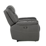 Kennett Dark Gray Leather Power Reclining Chair-3