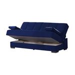 Soho Blue Upholstered Convertible Sofa Bed with-3