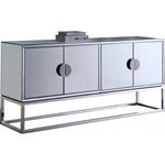 Marbella Mirrored Chrome Stainless Steel Sideboard