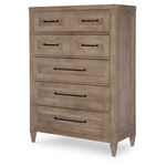 Breckenridge 5 Drawer Chest in Barley Brown Finish Wood By Legacy Classic