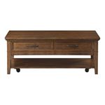 Whitley Walnut Brown Storage Coffee Table with C-3