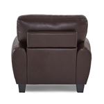 Rubin Brown Bonded Leather Chair 9734DB-1 by Homelegance back