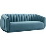 Arno Sea Blue Velvet Sofa