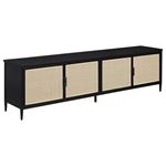 Amherst Black 78 inch Metal TV Stand Media Console 710035 By Coaster