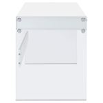 Dobrev 48 inch White Floating Writing Desk 8008-3