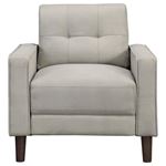 Bowen Beige Track Arm Tufted Accent Chair 50678-3