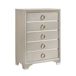 Salford Metallic Sterling 5 Drawer Chest 222725 By Coaster